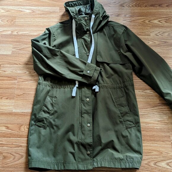 Old Navy Army Green Raincoat - Picture 6 of 6